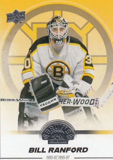 řadová karta BILL RANFORD 23-24 UD Boston Bruins Centennial číslo 9